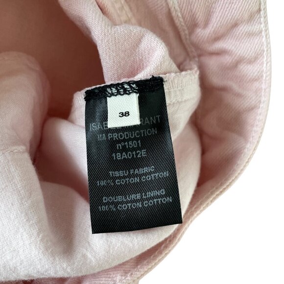 Isabel Marant Étoile Fliff Straight Leg Jeans Light Pink FR38 US6 - Picture 7 of 10
